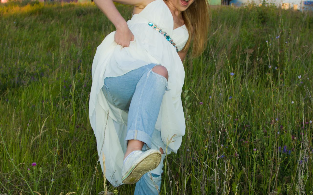 Bride Wore Jeans to Her Wedding
